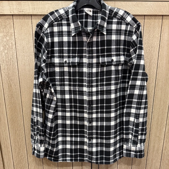 The North Face Plaid Flannel Shirt, Size XL - Picture 1 of 13